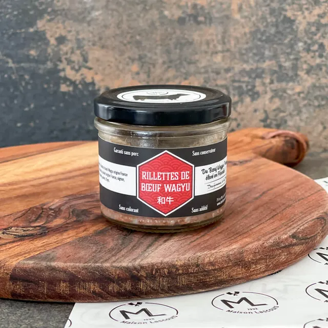 Maison Lascours Charcuteries Rillettes de Bœuf Wagyu terrine 90g France