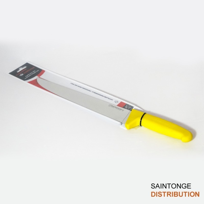 Fischer Bargoin Couteau de Boucher 25 cm manche jaune