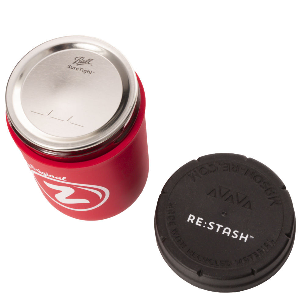 RE:STASH Zkittlez bocal conservation verre 8oz rouge anti-UV