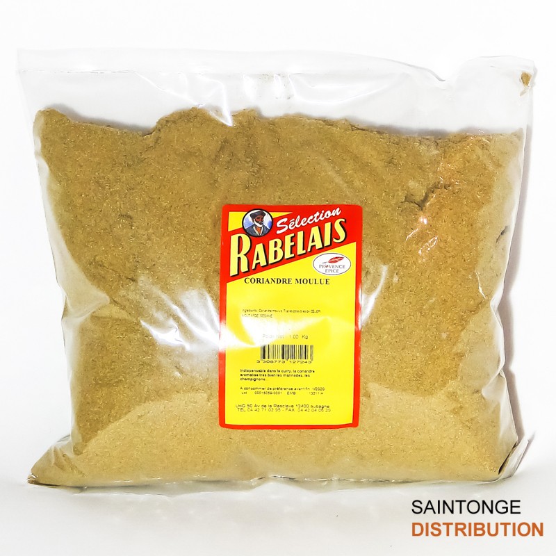 Saintonge Distribution Coriandre Moulue Épice 1 kg Poudre
