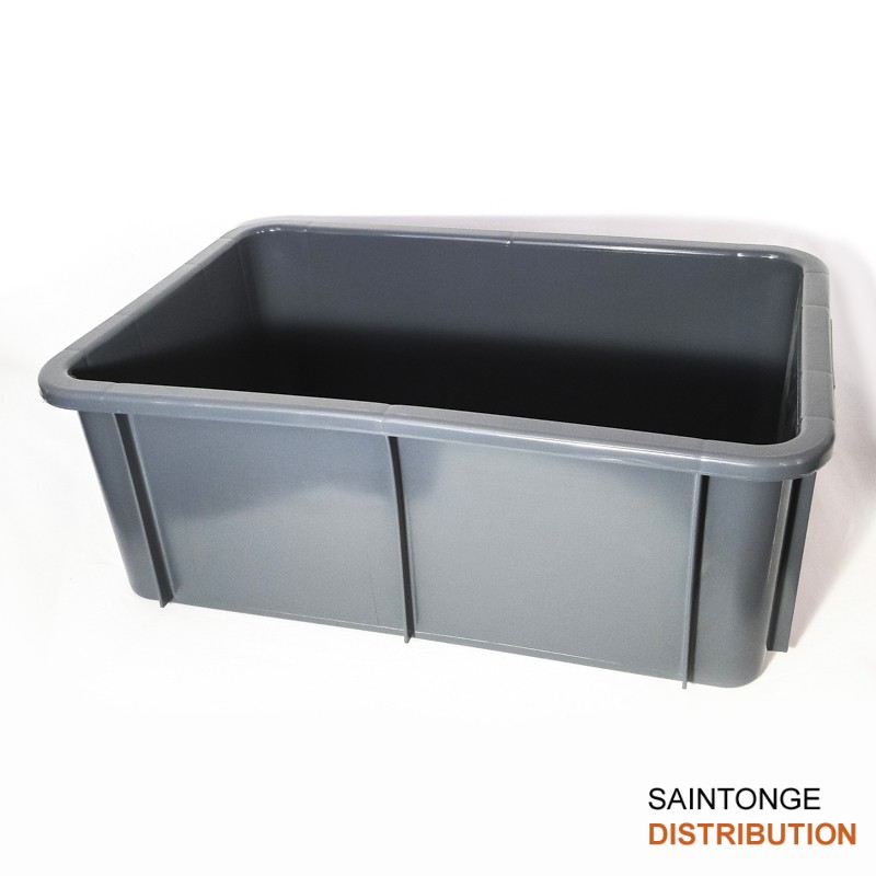 Saintonge Bac Gilac gris 35 L 600x400 PEHD