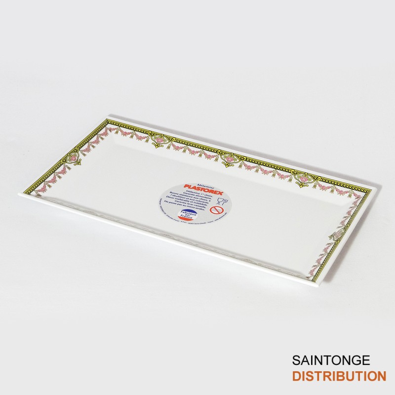 Saintonge Distribution Plat Corelli Pompadour 751 30x17cm mélamine