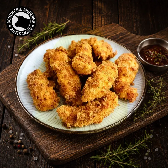 Boucherie Moderne VOLAILLE Tenders poulet 50g marinés panés